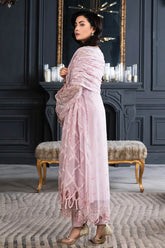 JANIQUE LUXURY CHIFFON UNSTITCHED SUIT D-017 Blossom